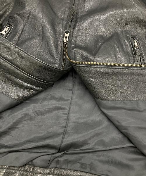 BACK NUMBER（バックナンバー）BACK NUMBER (バックナンバー) レザージャケット ブラック サイズ:XLの古着・服飾アイテム