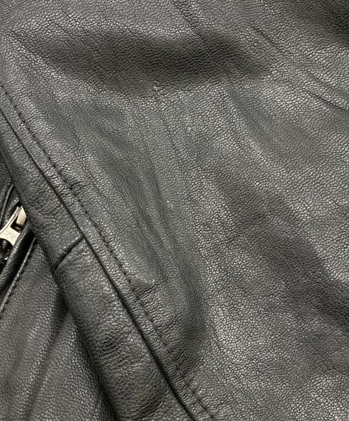 BACK NUMBER（バックナンバー）BACK NUMBER (バックナンバー) レザージャケット ブラック サイズ:XLの古着・服飾アイテム