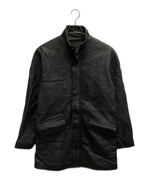 DANBERY HOMME（ダンベリー・オム）DANBERY HOMME (ダンベリー・オム) レザージャケット ブラック サイズ:Lの古着・服飾アイテム