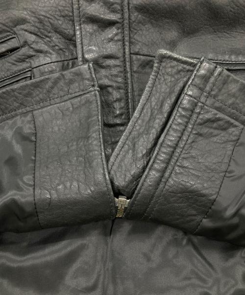 DANBERY HOMME（ダンベリー・オム）DANBERY HOMME (ダンベリー・オム) レザージャケット ブラック サイズ:Lの古着・服飾アイテム