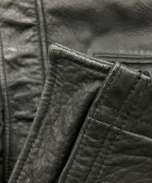 DANBERY HOMME（ダンベリー・オム）DANBERY HOMME (ダンベリー・オム) レザージャケット ブラック サイズ:Lの古着・服飾アイテム