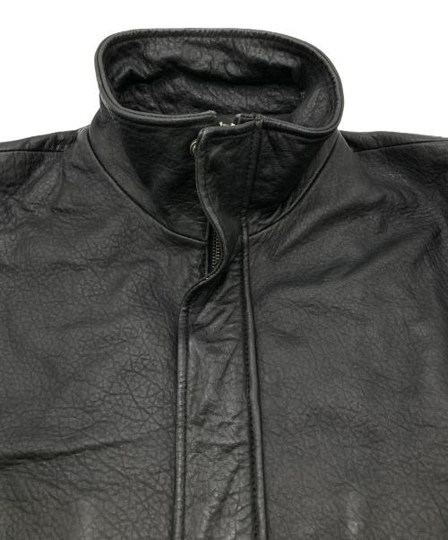 DANBERY HOMME（ダンベリー・オム）DANBERY HOMME (ダンベリー・オム) レザージャケット ブラック サイズ:Lの古着・服飾アイテム