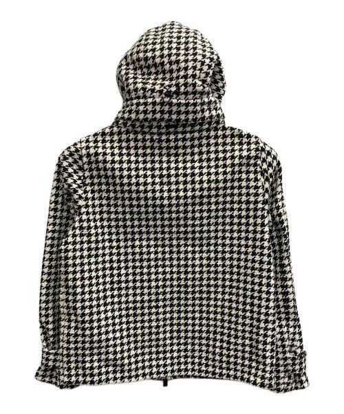 HERNO（ヘルノ）HERNO (ヘルノ) 千鳥格子 フーデットジャケット ホワイト×ブラック サイズ:40の古着・服飾アイテム