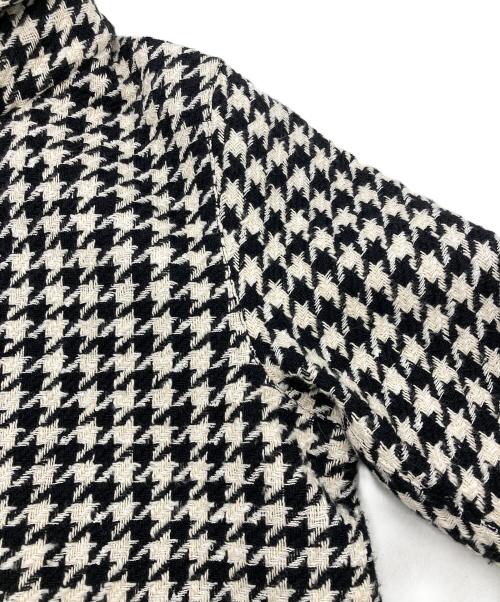 HERNO（ヘルノ）HERNO (ヘルノ) 千鳥格子 フーデットジャケット ホワイト×ブラック サイズ:40の古着・服飾アイテム