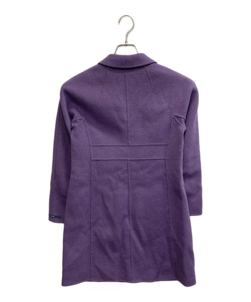 'S Max Mara（エスマックスマーラ）'S Max Mara (エスマックスマーラ) ヴァージンウール チェスターコート パープル サイズ:36の古着・服飾アイテム