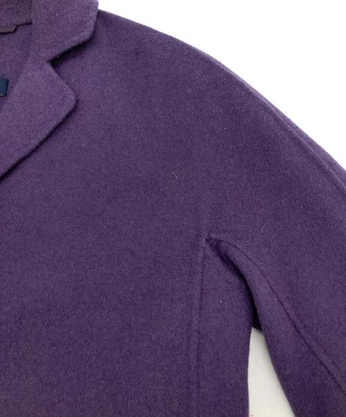 'S Max Mara（エスマックスマーラ）'S Max Mara (エスマックスマーラ) ヴァージンウール チェスターコート パープル サイズ:36の古着・服飾アイテム