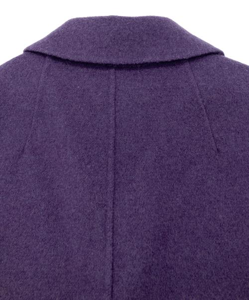 'S Max Mara（エスマックスマーラ）'S Max Mara (エスマックスマーラ) ヴァージンウール チェスターコート パープル サイズ:36の古着・服飾アイテム