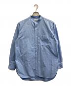 nanamicaナナミカ）の古着「Band Collar Wind Shirt」｜ブルー