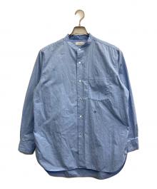 nanamica（ナナミカ）の古着「Band Collar Wind Shirt」｜ブルー