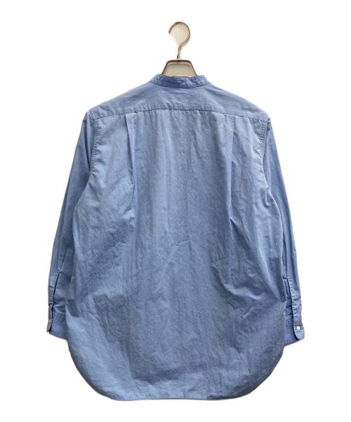nanamica（ナナミカ）nanamica (ナナミカ) Band Collar Wind Shirt ブルー サイズ:Sの古着・服飾アイテム