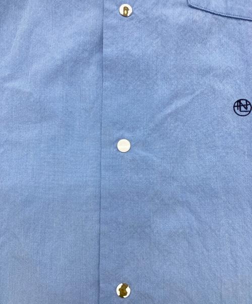 nanamica（ナナミカ）nanamica (ナナミカ) Band Collar Wind Shirt ブルー サイズ:Sの古着・服飾アイテム