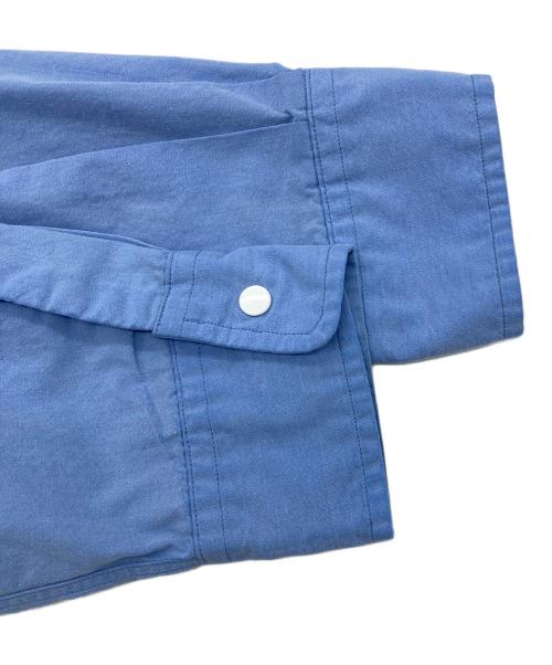 nanamica（ナナミカ）nanamica (ナナミカ) Band Collar Wind Shirt ブルー サイズ:Sの古着・服飾アイテム
