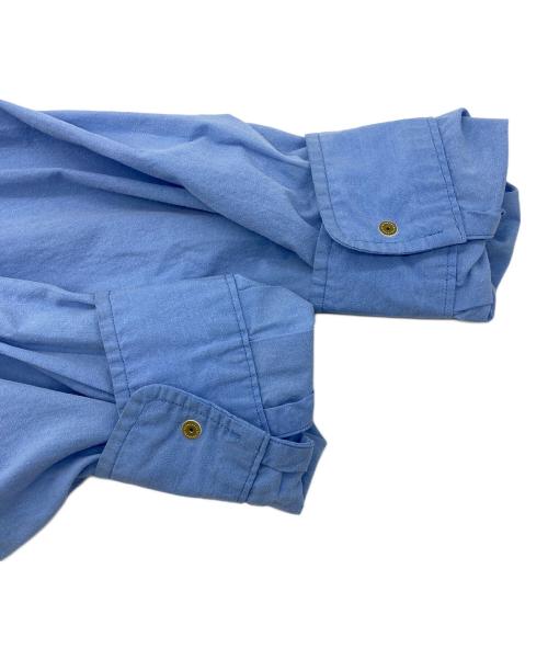 nanamica（ナナミカ）nanamica (ナナミカ) Band Collar Wind Shirt ブルー サイズ:Sの古着・服飾アイテム