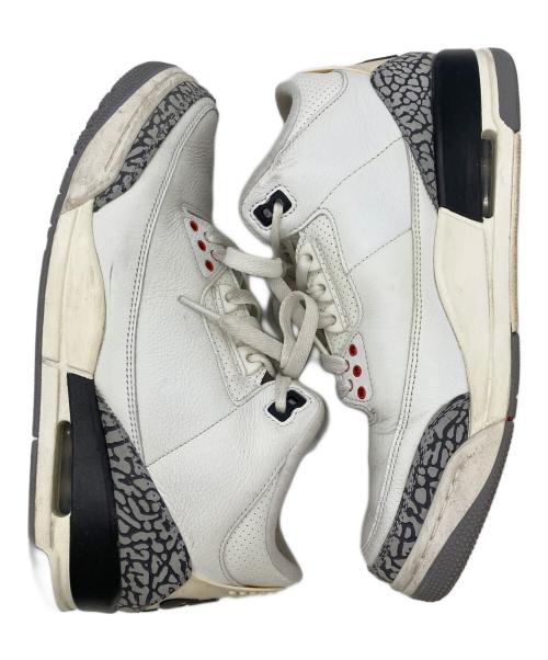 NIKE（ナイキ）NIKE (ナイキ) Air Jordan 3 Retro ホワイト サイズ:26の古着・服飾アイテム