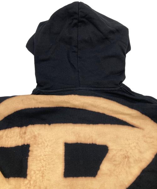 DIESEL（ディーゼル）DIESEL (ディーゼル) S-BOXT-HOOD-BLEACH ブラック サイズ:Lの古着・服飾アイテム
