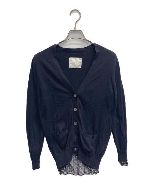 sacai（サカイ）sacai (サカイ) レイヤードカーディガン ネイビー サイズ:2の古着・服飾アイテム