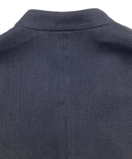 allureville（アルアバイル）allureville (アルアバイル) スラブバスケットノーカラージャケット ネイビー サイズ:1の古着・服飾アイテム
