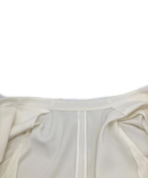 allureville（アルアバイル）allureville (アルアバイル) スラブバスケットノーカラージャケット ホワイト サイズ:1の古着・服飾アイテム