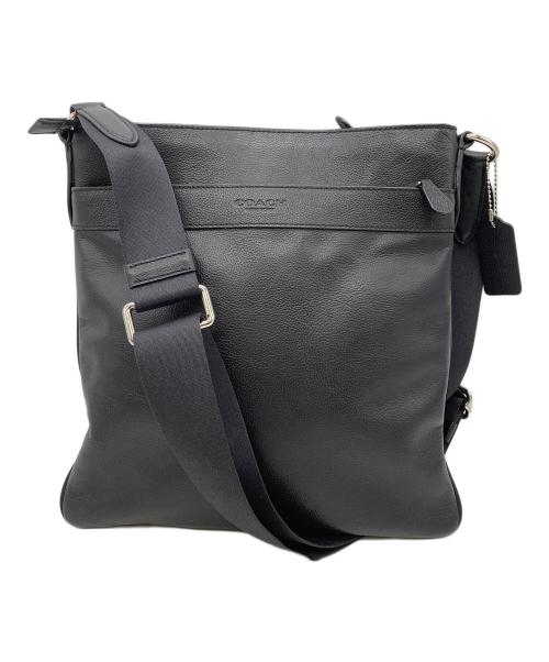 COACH（コーチ）COACH (コーチ) レザーショルダーバッグ ブラックの古着・服飾アイテム