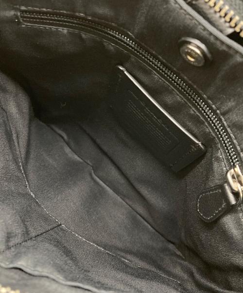 COACH（コーチ）COACH (コーチ) レザーショルダーバッグ ブラックの古着・服飾アイテム