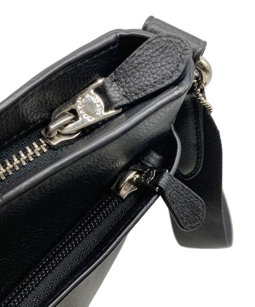 COACH（コーチ）COACH (コーチ) レザーショルダーバッグ ブラックの古着・服飾アイテム