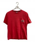HARLEY-DAVIDSONハーレーダビッドソン）の古着「刺繍Tシャツ」｜レッド