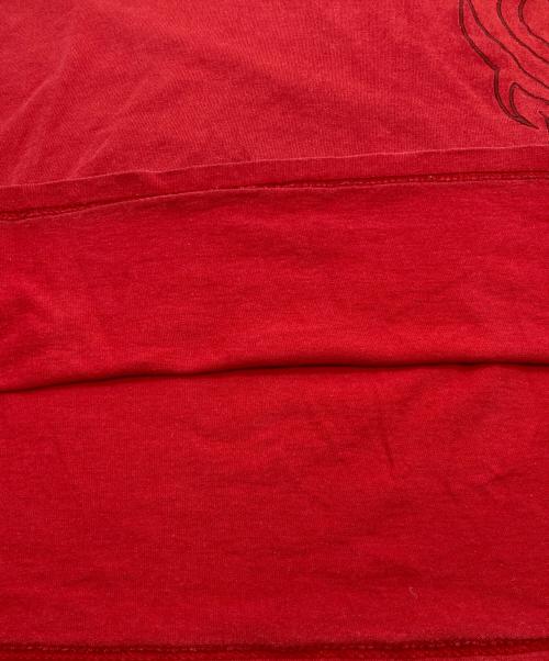 HARLEY-DAVIDSON（ハーレーダビッドソン）HARLEY-DAVIDSON (ハーレーダビッドソン) 刺繍Tシャツ レッド サイズ:Lの古着・服飾アイテム