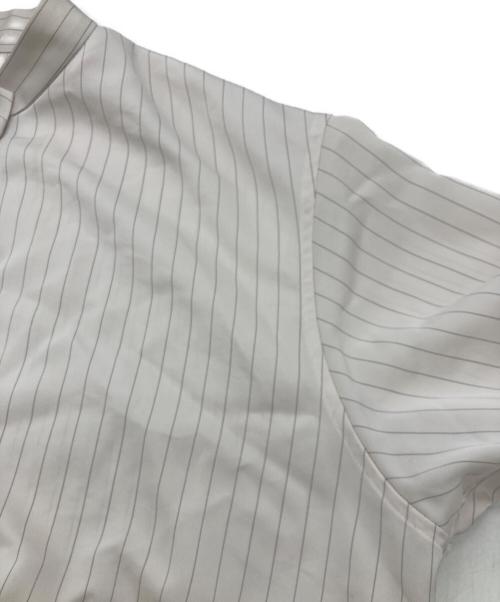 Plage（プラージュ）Plage (プラージュ) Pin stripeバンドカラーシャツ ベージュ サイズ:FREEの古着・服飾アイテム