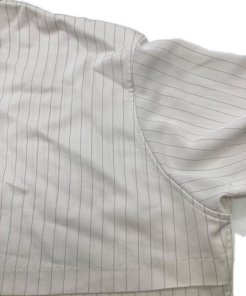 Plage（プラージュ）Plage (プラージュ) Pin stripeバンドカラーシャツ ベージュ サイズ:FREEの古着・服飾アイテム