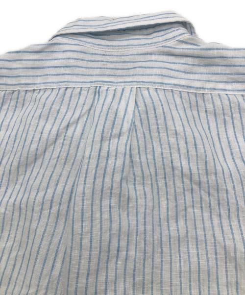 BROOKS BROTHERS（ブルックスブラザーズ）BROOKS BROTHERS (ブルックスブラザーズ) リネンストライプシャツ スカイブルー サイズ:Mの古着・服飾アイテム