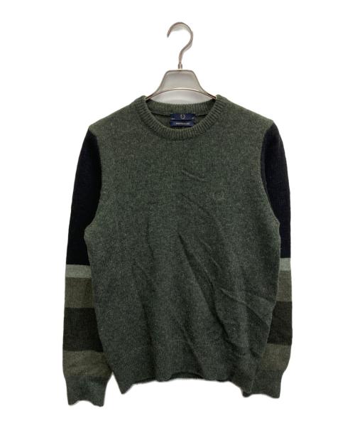 FRED PERRY（フレッドペリー）FRED PERRY (フレッドペリー) ウールニット グリーン サイズ:36の古着・服飾アイテム
