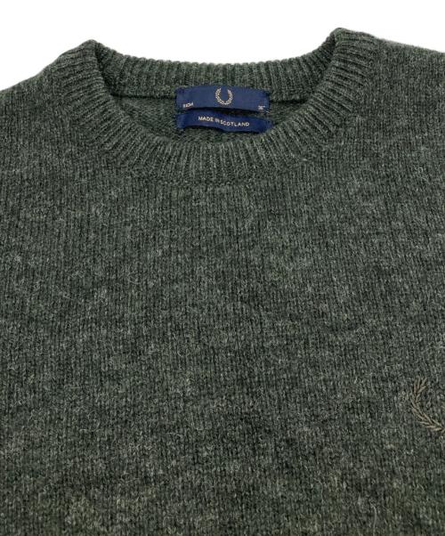 FRED PERRY（フレッドペリー）FRED PERRY (フレッドペリー) ウールニット グリーン サイズ:36の古着・服飾アイテム