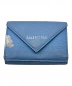 BALENCIAGAバレンシアガ）の古着「3つ折り財布」｜ブルー