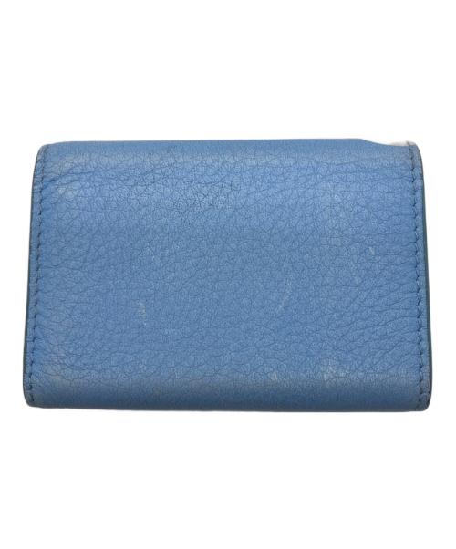BALENCIAGA（バレンシアガ）BALENCIAGA (バレンシアガ) 3つ折り財布 ブルーの古着・服飾アイテム
