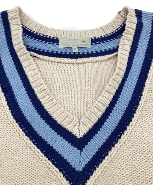 A(LeFRUDE)E（アレフルード）A(LeFRUDE)E (アレフルード) ニットベスト ベージュ サイズ:Sの古着・服飾アイテム
