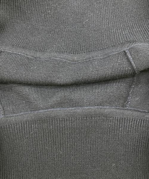 ANAYI（アナイ）ANAYI (アナイ) メリノウールサイドスカラッププルオーバー ニット ネイビー サイズ:Mの古着・服飾アイテム
