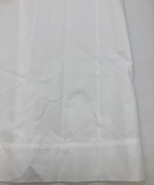 DEPAREILLE（デパリエ）DEPAREILLE (デパリエ) タイプライターギャザードレス ホワイト サイズ:36の古着・服飾アイテム
