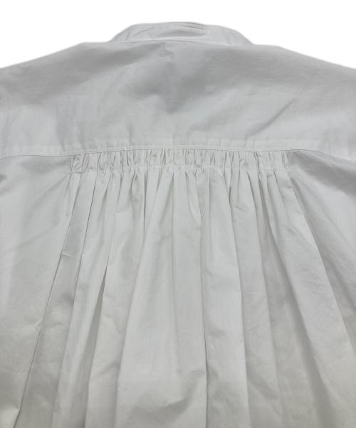 DEPAREILLE（デパリエ）DEPAREILLE (デパリエ) タイプライターギャザードレス ホワイト サイズ:36の古着・服飾アイテム
