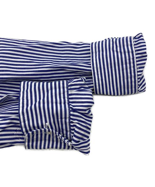 RALPH LAUREN（ラルフローレン）RALPH LAUREN (ラルフローレン) ボタンダウンストライプシャツ ブルー サイズ:20の古着・服飾アイテム