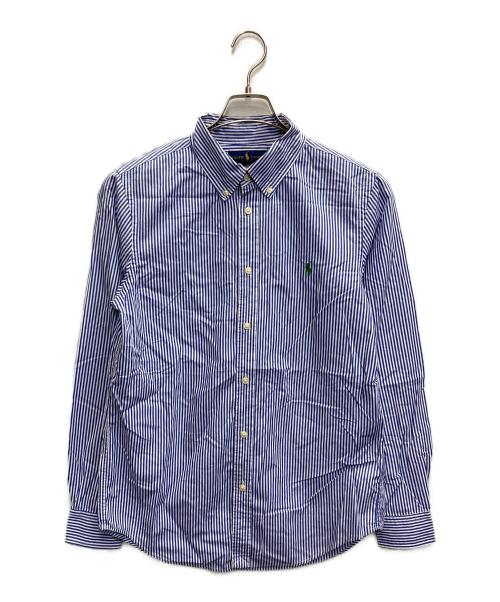 RALPH LAUREN（ラルフローレン）RALPH LAUREN (ラルフローレン) ボタンダウンストライプシャツ ブルー サイズ:20の古着・服飾アイテム