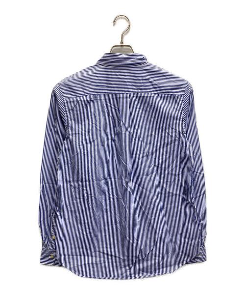RALPH LAUREN（ラルフローレン）RALPH LAUREN (ラルフローレン) ボタンダウンストライプシャツ ブルー サイズ:20の古着・服飾アイテム
