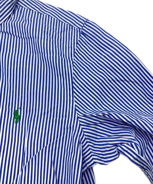 RALPH LAUREN（ラルフローレン）RALPH LAUREN (ラルフローレン) ボタンダウンストライプシャツ ブルー サイズ:20の古着・服飾アイテム