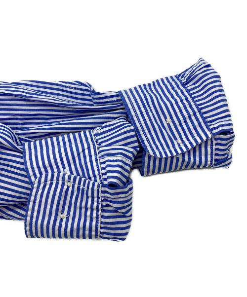 RALPH LAUREN（ラルフローレン）RALPH LAUREN (ラルフローレン) ボタンダウンストライプシャツ ブルー サイズ:20の古着・服飾アイテム