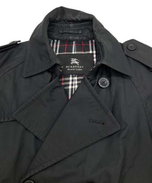 BURBERRY BLACK LABEL（バーバリーブラックレーベル）BURBERRY BLACK LABEL (バーバリーブラックレーベル) トレンチコート ブラック サイズ:Mの古着・服飾アイテム