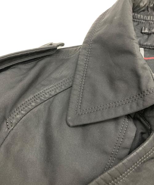 BURBERRY BLACK LABEL（バーバリーブラックレーベル）BURBERRY BLACK LABEL (バーバリーブラックレーベル) トレンチコート ブラック サイズ:Mの古着・服飾アイテム