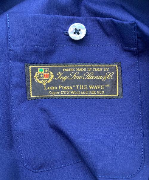 TOMORROW LAND PILGRIM（トゥモローランド ピルグリム）TOMORROW LAND PILGRIM (トゥモローランド ピルグリム) Loro Piana ウールシルク混2Bジャケット ネイビー サイズ:46の古着・服飾アイテム