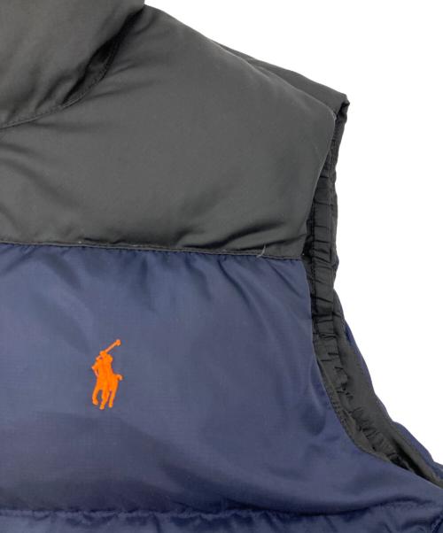 POLO RALPH LAUREN（ポロ・ラルフローレン）POLO RALPH LAUREN (ポロ・ラルフローレン) ダウンベスト ネイビー サイズ:Lの古着・服飾アイテム
