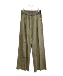 MUSE de Deuxieme Classe（ミューズ ドゥーズィエム クラス）の古着「STRETCH TWILL タックパンツ」｜グレー