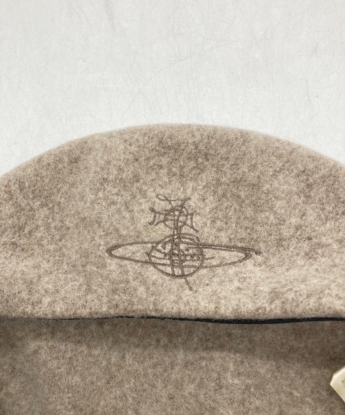 Vivienne Westwood（ヴィヴィアンウエストウッド）Vivienne Westwood (ヴィヴィアンウエストウッド) ウール ベレー帽 ベージュ サイズ:Mの古着・服飾アイテム