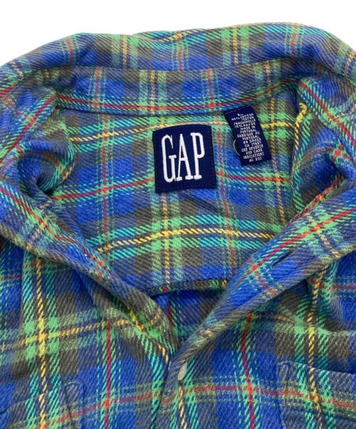 OLD GAP（オールドギャップ）OLD GAP (オールドギャップ) チェックシャツ グリーン×ブルー サイズ:Lの古着・服飾アイテム